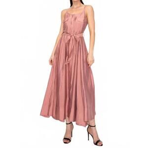 NEW INA FASHION swing maxi dress in dusty rose